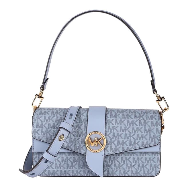 Michael Kors Pale Blue Greenwich Shoulder Bag