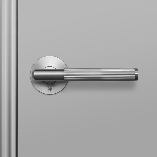 Buster + Punch Fixed Linear Door Handle  in Steel, Single-sided