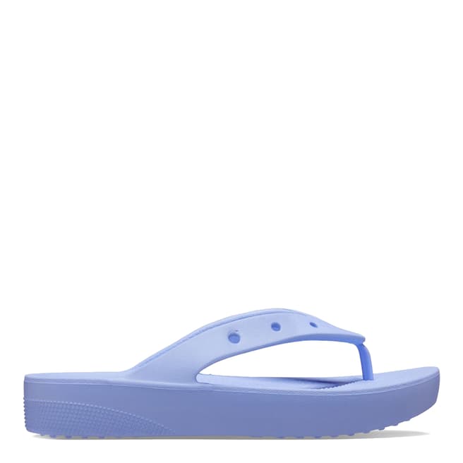 Crocs Female Blue Platform Flip Flops