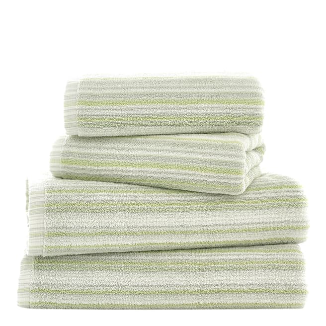 The Lyndon Company Didlington Stripe Pair of Hand Towels, Green