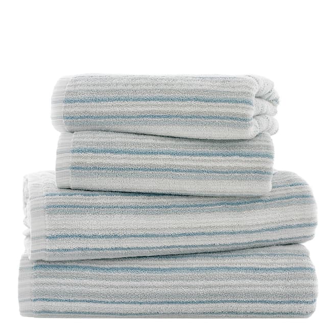 The Lyndon Company Didlington Stripe Bath Sheet, Blue