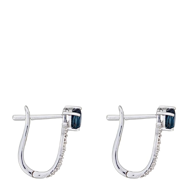 MUSE White Gold Sapphire Beau Sapphire Earrings