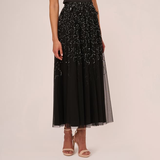 Adrianna Papell BEADED MESH SKIRT