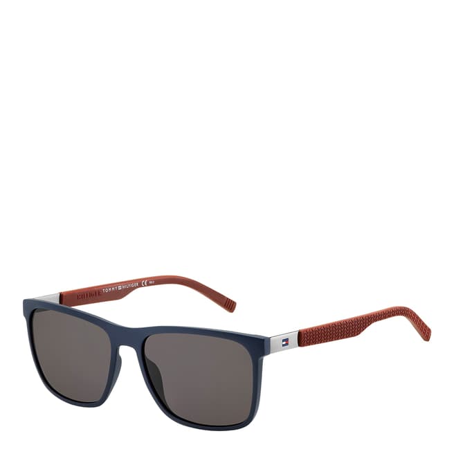 Tommy Hilfiger Blue Rectangular Sunglasses 57mm