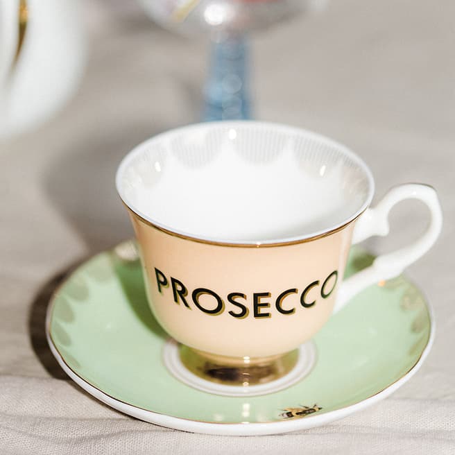 Yvonne Ellen Prosecco Teacup & Saucer in Gift Box