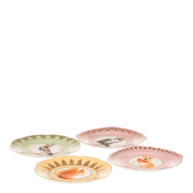 Yvonne Ellen Set of 4 Best of British Tea Plates in Gift Box