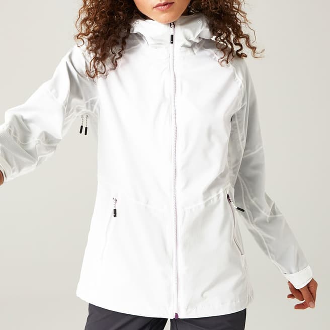 Regatta White Raddick Waterproof Jacket