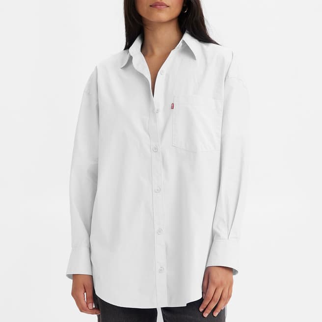 Levi's White Nola Cotton Shirt