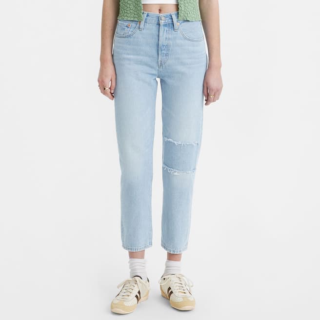 Levi's Light Blue 501® Cropped Jeans