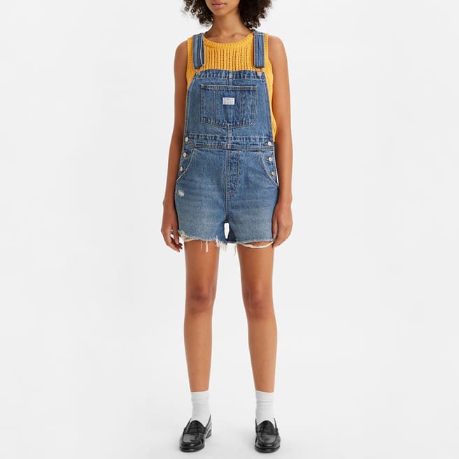 Levi's Blue Denim Dungarees