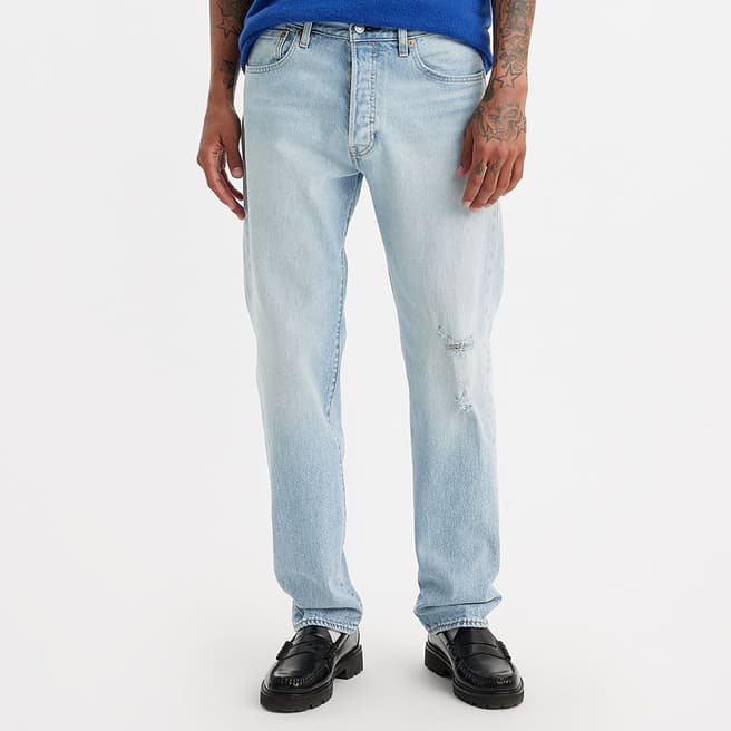 Levi's Bleach Blue 501® Straight Stretch Jeans