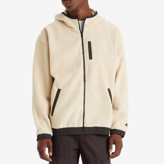 Levi's Tan Hooded Sherpa Hoodie