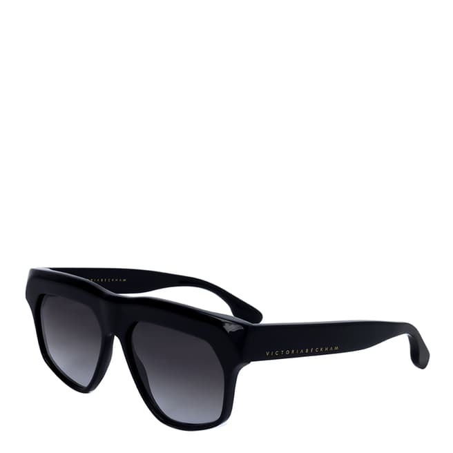 Victoria Beckham Black Full Rimmed Square Sunglasses 56mm