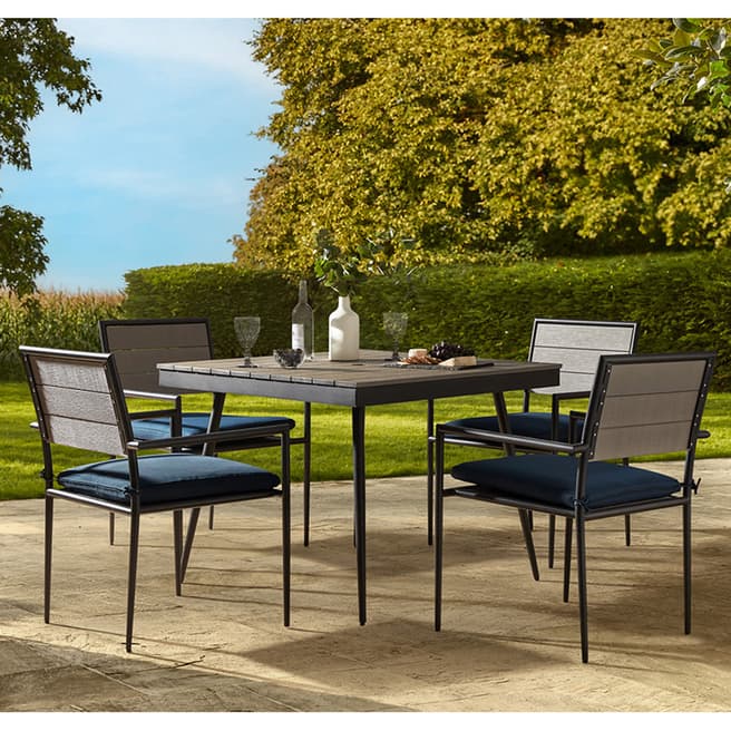 Moda Ellis 4 Seat Dining, Navy