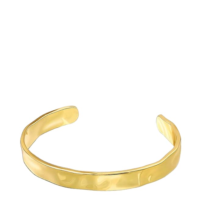 Stephen Oliver 18K Gold Hammer Cuff Bangle