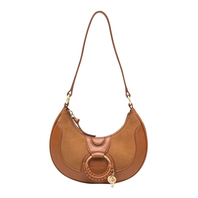 See by Chloe Brown See By Chloe Hana Half-Moon Shoulder Bag 