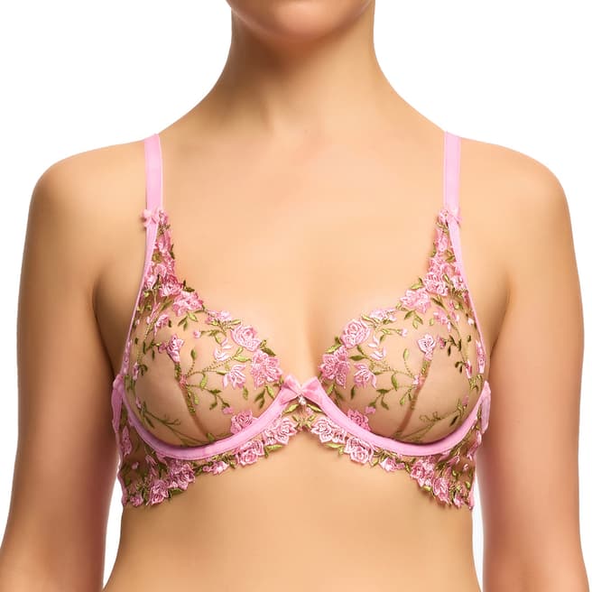 Dita Von Teese Pink Rosewyn Plunge Bra