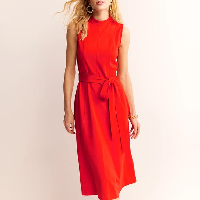 Boden Red Nicola Ponte Dress