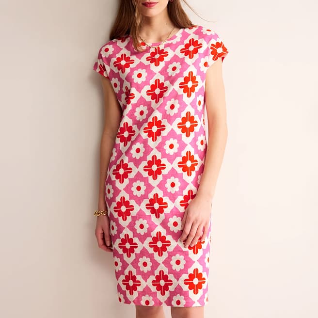 Boden Pink Leah Cotton Dress