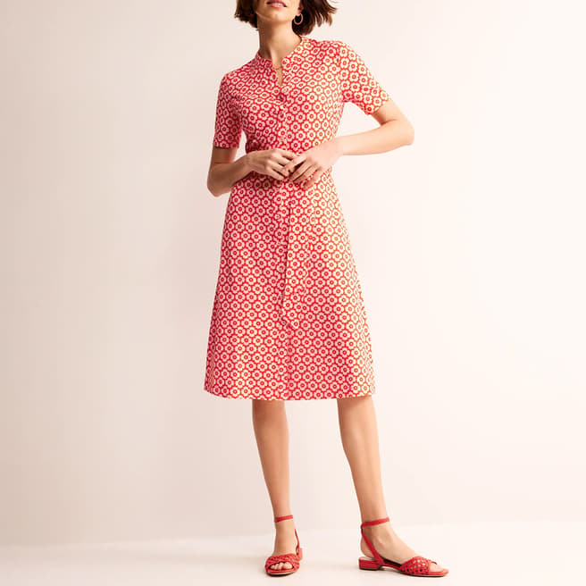 Boden Red Julia Shirt Dress