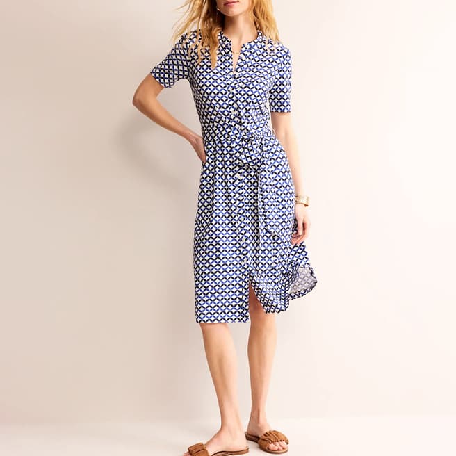 Boden Navy Julia Shirt Dress