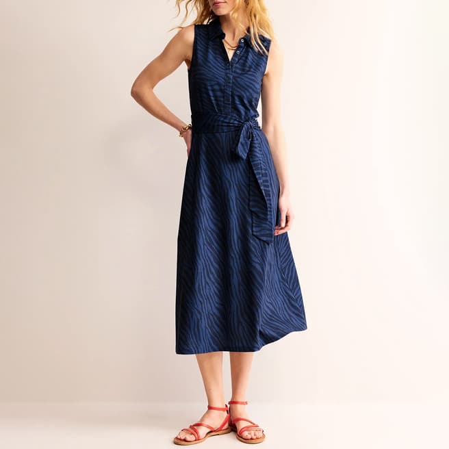 Boden Navy Laura Shirt Dress