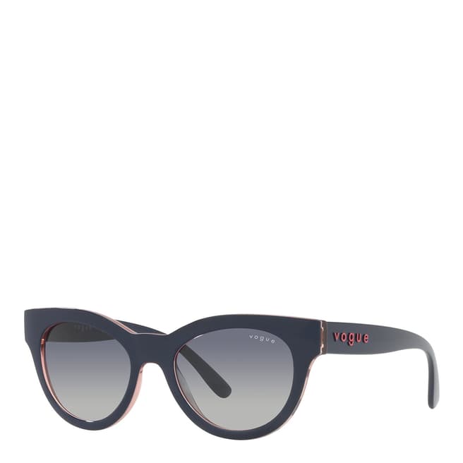 Vogue Blue Cat Eye Sunglasses 49mm