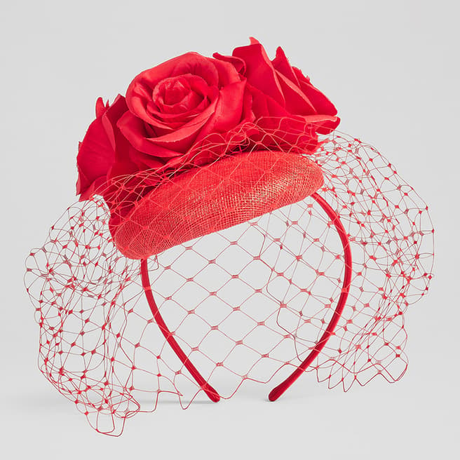 L K Bennett Alice Red Netted Alice Band