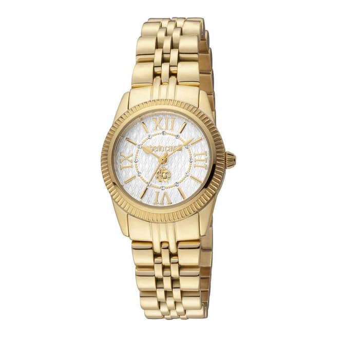 Roberto Cavalli Women's Gold Roberto Cavalli Stainless Steel Watch 28mm