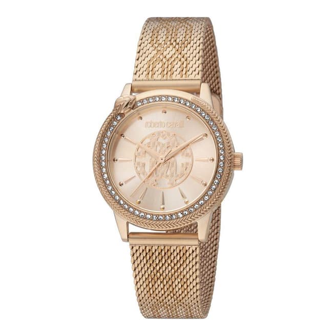 Roberto Cavalli Women's Rose Gold Roberto Cavalli Stainless Steel Watch 32mm