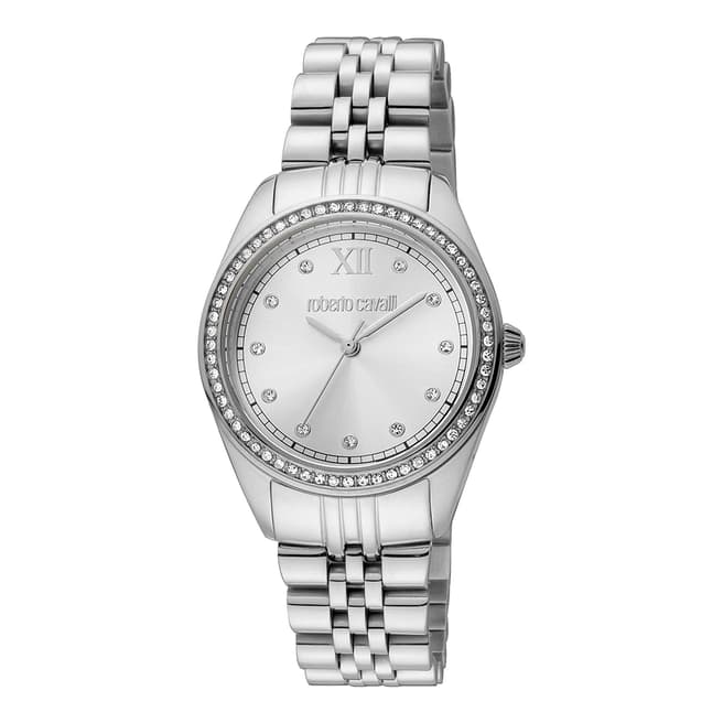 Roberto Cavalli Women's Silver Roberto Cavalli Stainless Steel Watch 31mm