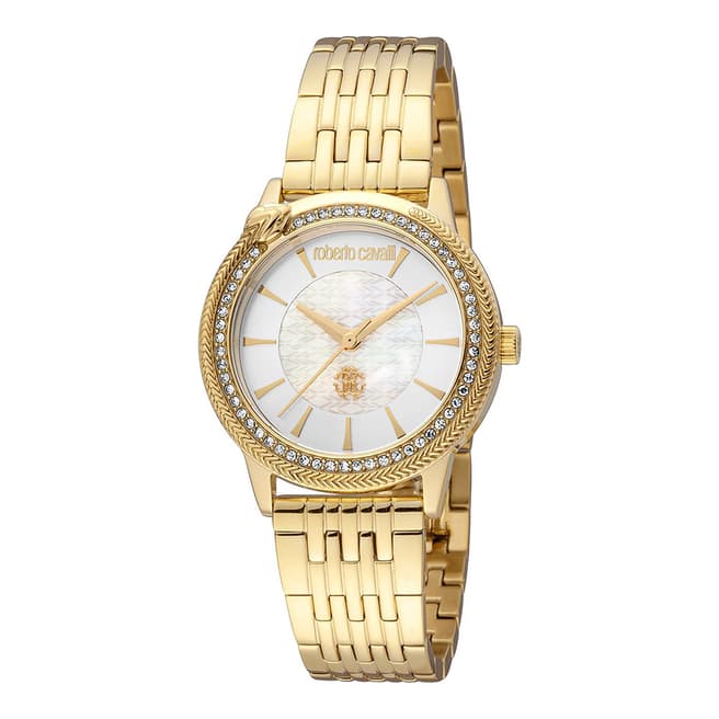 Roberto Cavalli Women's Gold Roberto Cavalli Stainless Steel Watch 31mm