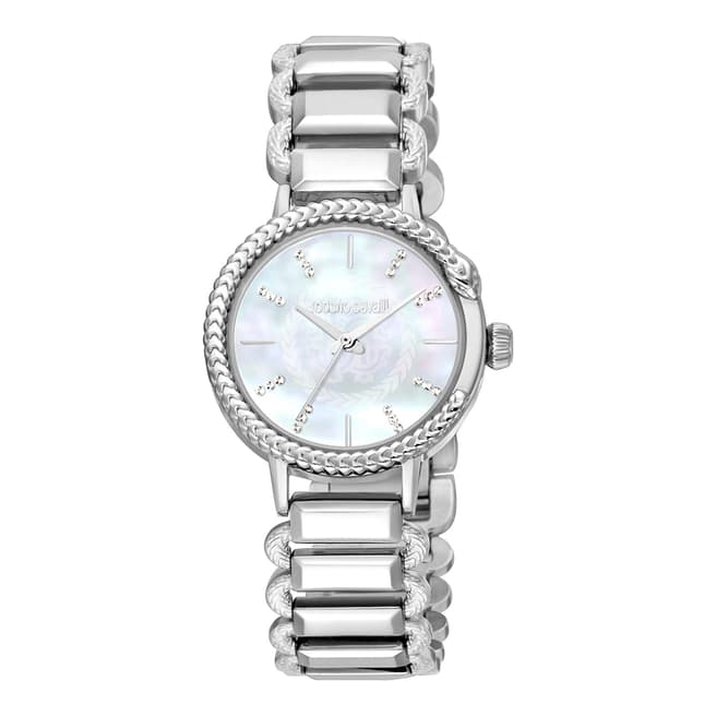 Roberto Cavalli Women's Silver Roberto Cavalli Stainless Steel Watch 30mm