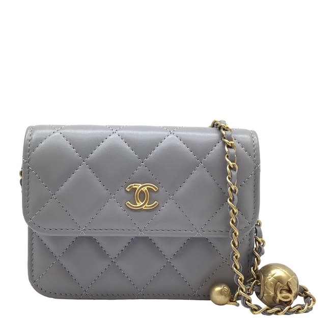 Vintage Chanel Grey Chanel  Wallet - AB