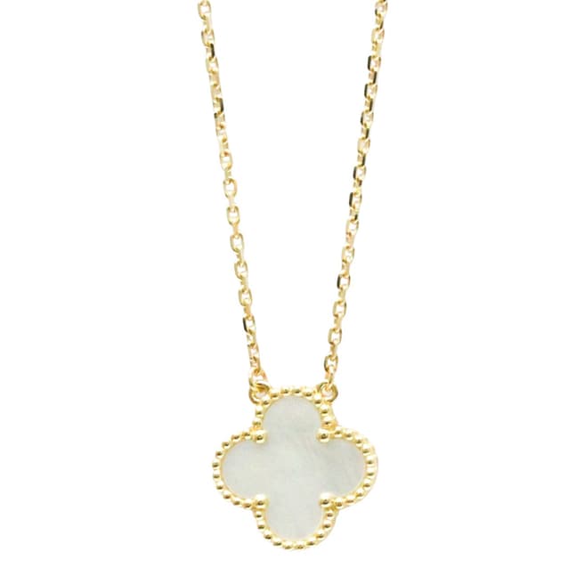 Van Cleef and Arpels Gold Van Cleef & Arpels Vintage Alhambra Necklace - A