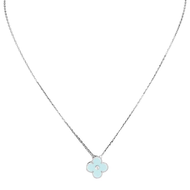 Van Cleef and Arpels Silver Van Cleef & Arpels Alhambra Necklace - AB