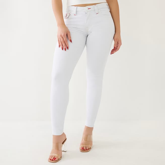 True Religion White Jennie Skinny Stretch Jeans