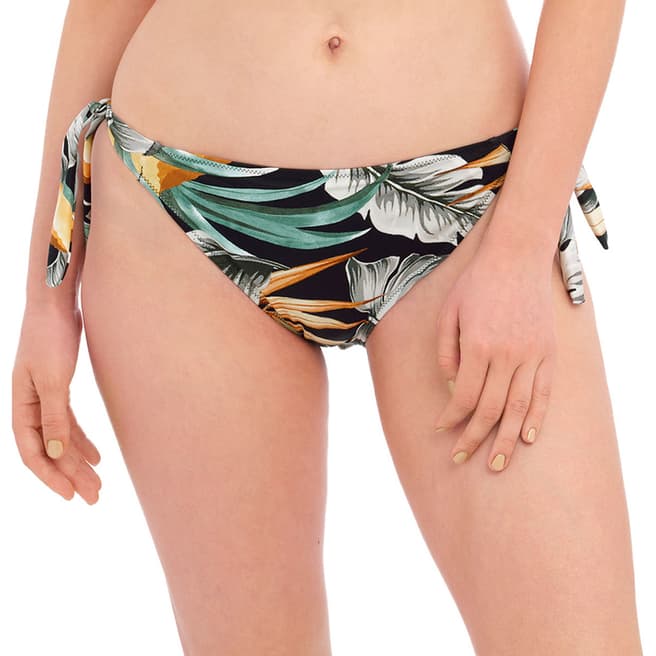 Fantasie Black Bamboo Grove Tie Side Bikini Brief