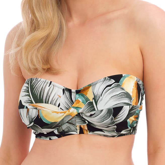 Fantasie Black Bamboo Grove Bandeau Bikini Top