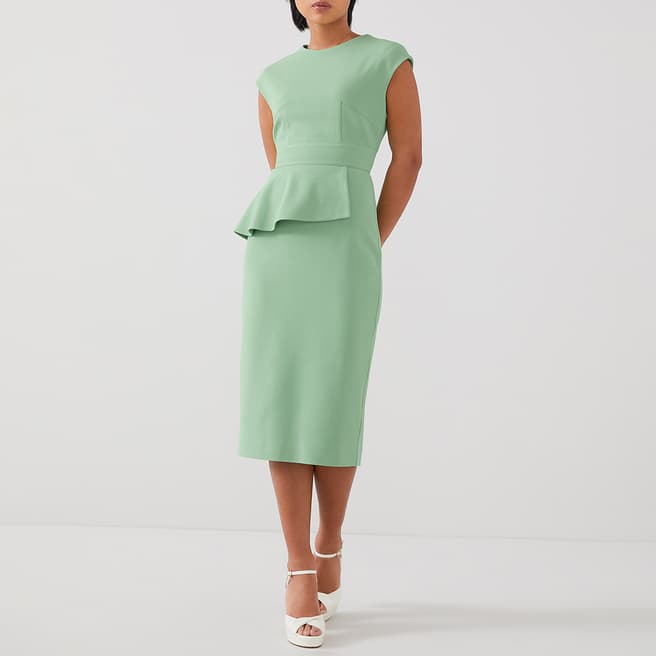 L K Bennett Petite Pale Green Mia Dress