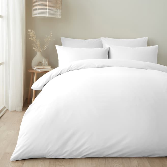 Appletree Cotton Single Duvet Cover Set, White