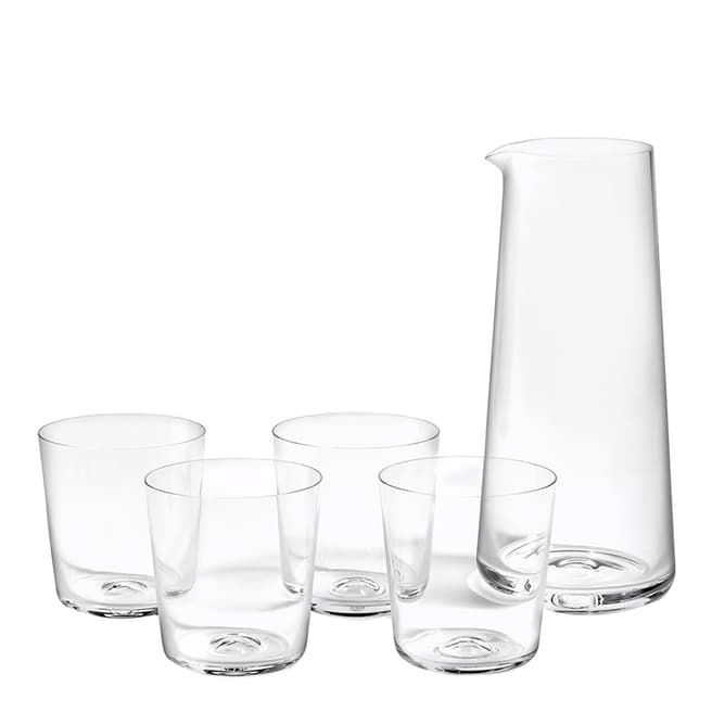 Royal Doulton 5 Piece Set 1815 Carafe & Tumbler, Clear