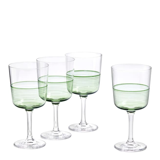 Royal Doulton Set of 4 1815 Wine Glass 350ml, Green