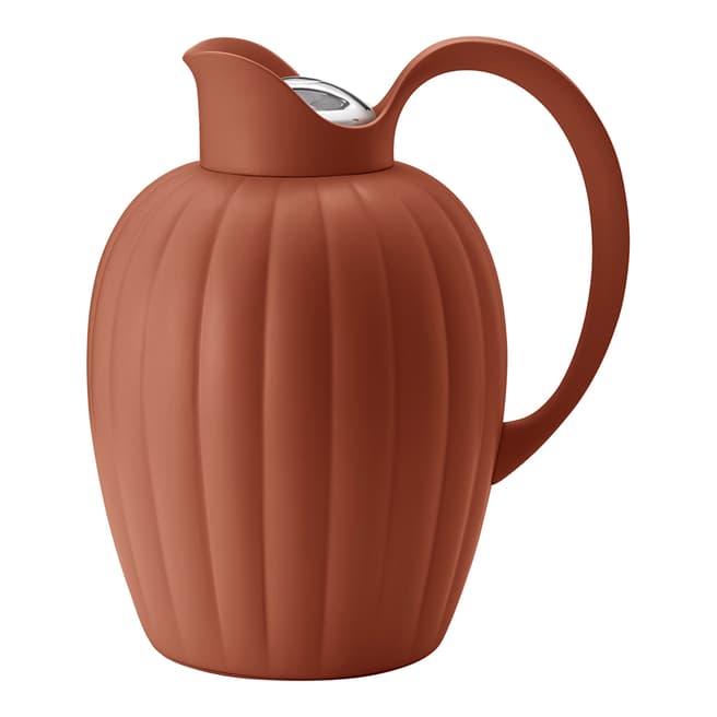 Georg Jensen Bernadotte Terrocotta Thermo Jug, 1L