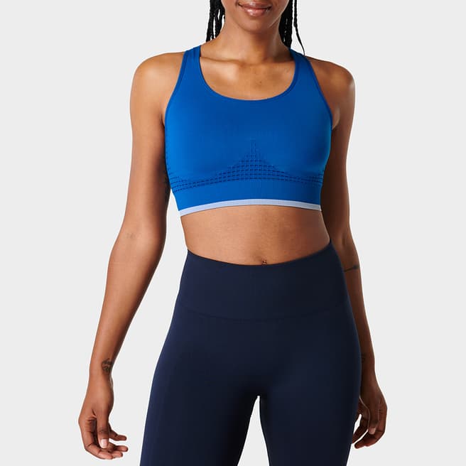 Sweaty Betty Oxford Blue Tipping Stamina Workout Bra 