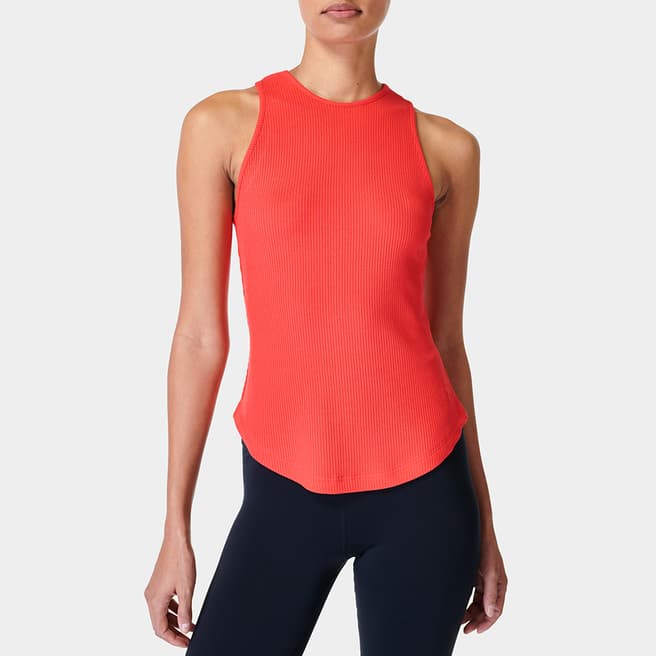 Sweaty Betty Tulip Red Harper Racer Rib Tank