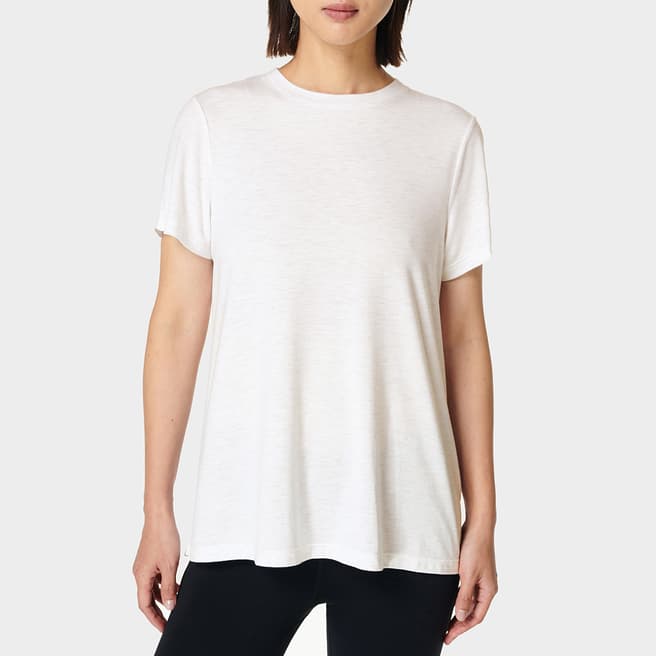 Sweaty Betty Lily White Focus Training T-Shirt