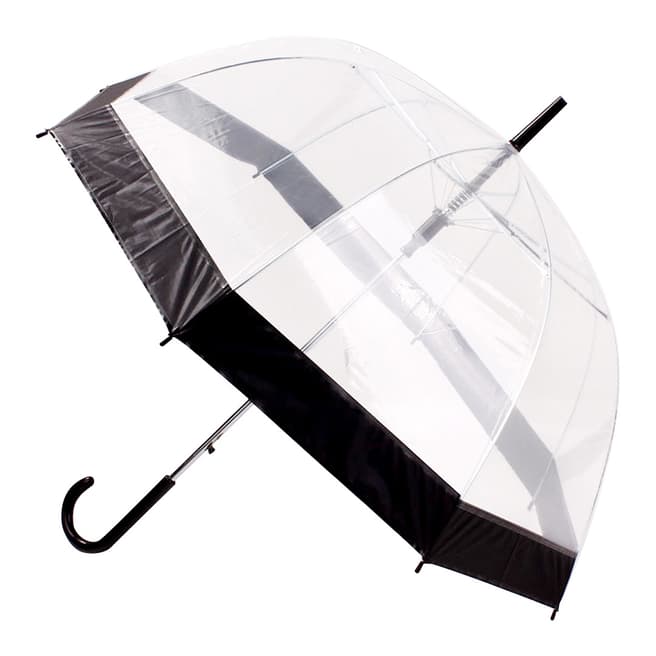 Susino Transparent Birdcage Umbrella for Men and Women - Automatic opening - Black border