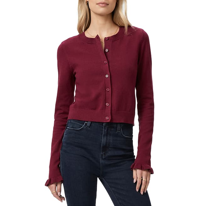 Paige Burgundy Pomeline Cardigan