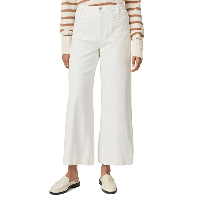 Paige White Wide Leg Harper Jeans